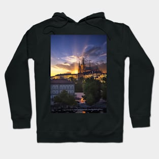 Prague Castle at sunset Hoodie